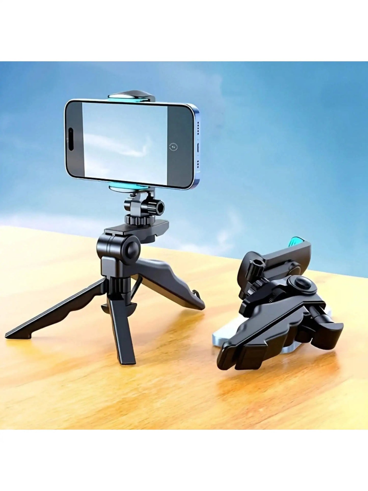 Mini Trépied Smartphone 360° Rotatif – Support Universel Extensible en ABS