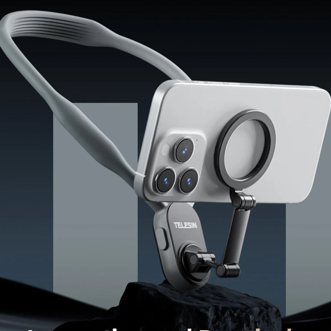 support accroché au téléphone