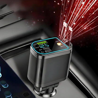 etoile projeté dans la voiture via le chargeur