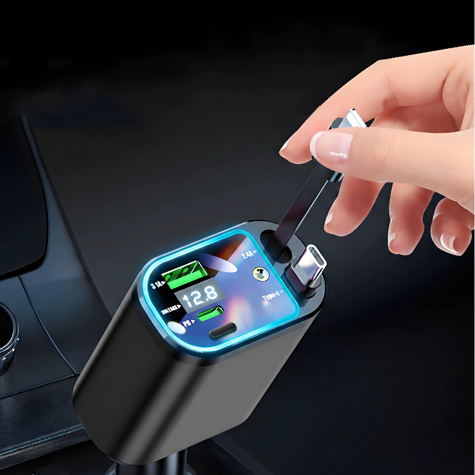 chargeur avec main qui tire sur le fil du chargeur