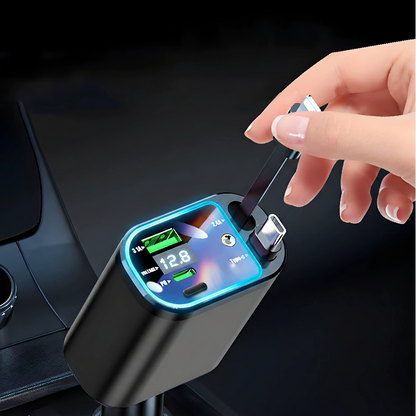 chargeur avec main qui tire sur le fil du chargeur