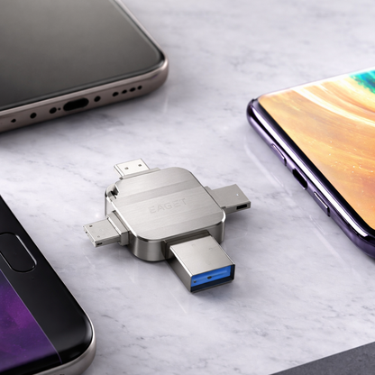 cle avec 3 telephone different