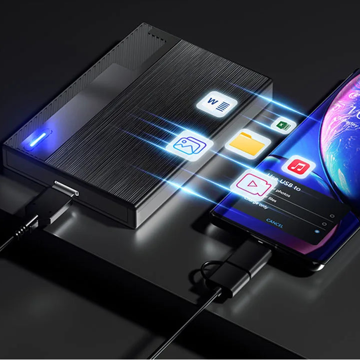 disque dur connecte au telephone